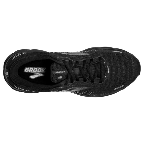 BROOKS MEN'S GHOST 13 RUNNING SHOE - BLACK/BLACK - 10 MEDIUM - Picture 6 of 6